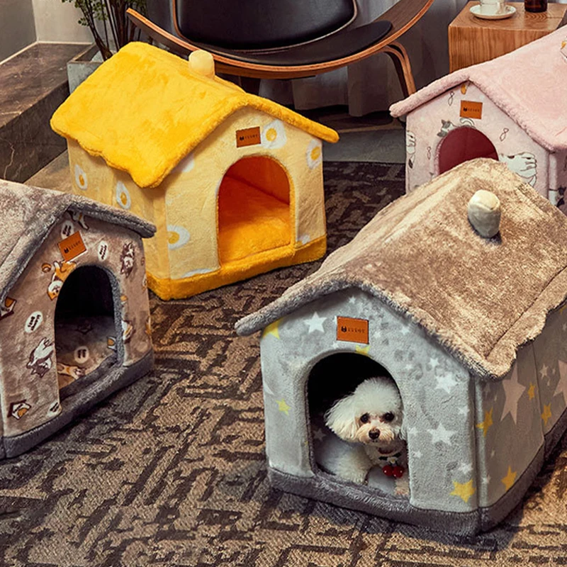 

Моющийся домик для собаки кошки питомник зимний теплый домик для домашних животных для малых и средних собак Тедди кошка гнездо корзина для...