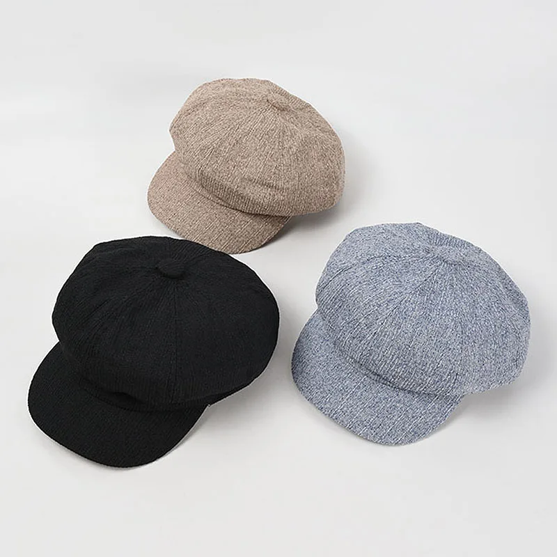 Women's Hat Unisex Flat Cap Military Cap Newsboy Hat Spring Autumn Polyester Cap Solid Color Flat Top Young Student Hat Female
Women's Hat Unisex Flat Cap Military Cap Newsboy Hat Spring Autumn Polyester Cap Solid Color Flat Top Young Student Hat Female