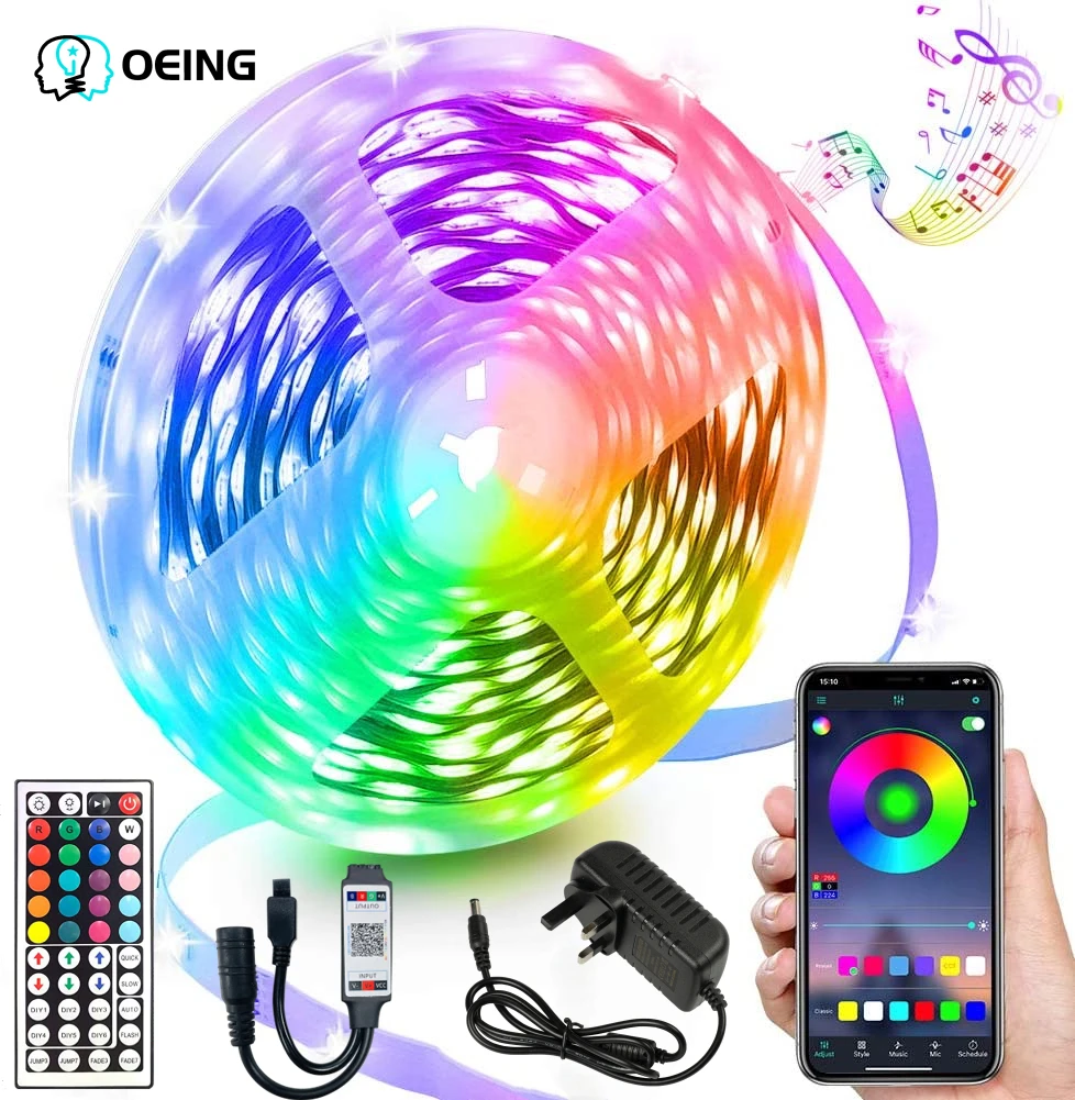 LED light with bluetooth Wifi controller flexible RGB 5050 decorative backlight night light bedroom glowing light string 44-key
LED light with bluetooth Wifi controller flexible RGB 5050 decorative backlight night light bedroom glowing light string 44-key
