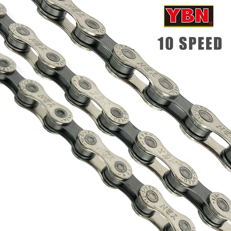 YBN S10.93 Никель покрытием 116 Связь 10 Скорость цепи для Shimamo SRAM MTB руль шоссейного