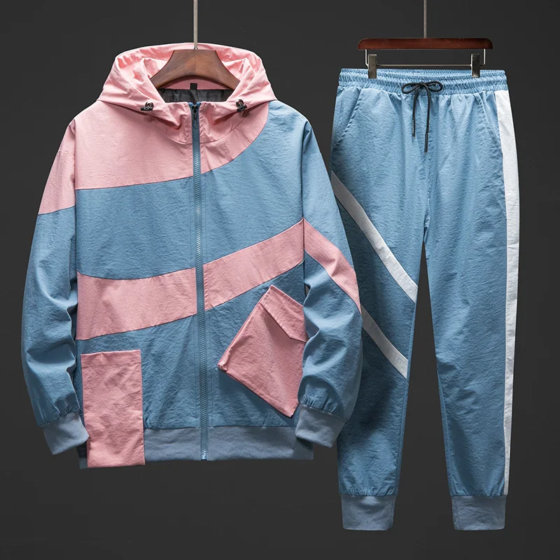Men's Japanese Streetwear Sets Sportswear Tracksuit Men Patchwork Hip Hop Jacket Sweatpants Jackets Joggers suits
Men's Japanese Streetwear Sets Sportswear Tracksuit Men Patchwork Hip Hop Jacket Sweatpants Jackets Joggers suits