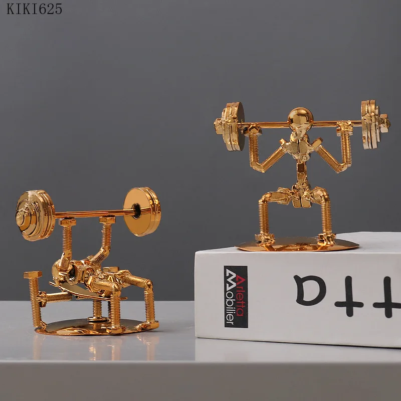 Modern Abstract Special-shaped Metal Figure Sculpture Art Weightlifter Model Irregular Crafts Gift Living Room Countertop Decor
Modern Abstract Special-shaped Metal Figure Sculpture Art Weightlifter Model Irregular Crafts Gift Living Room Countertop Decor