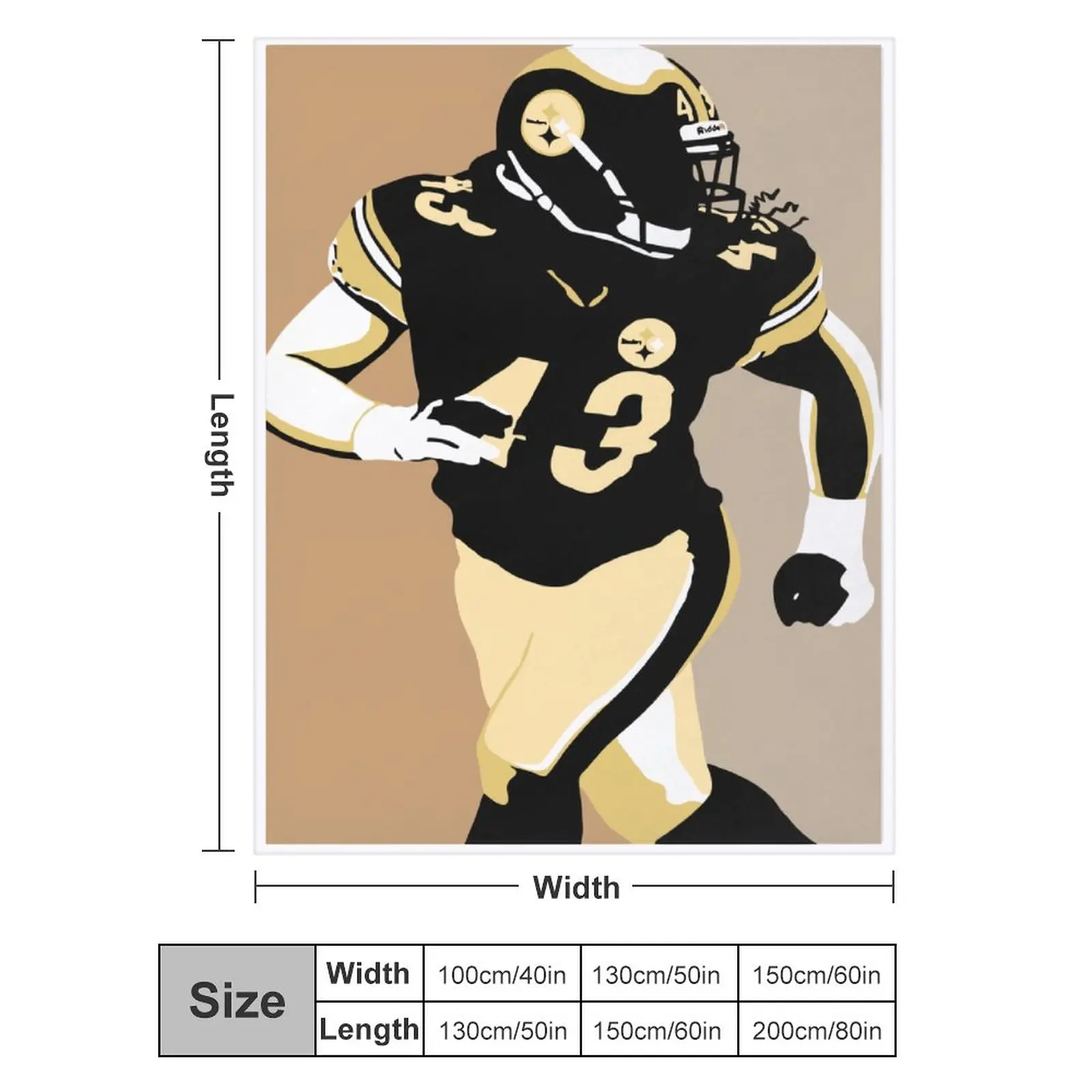 Blanket 43 Troy Polamalu Ultra Soft Micro Fleece Cozy Lightweight Microfiber Flannel All Season Living Room Bedroom Vertical
Blanket 43 Troy Polamalu Ultra Soft Micro Fleece Cozy Lightweight Microfiber Flannel All Season Living Room Bedroom Vertical