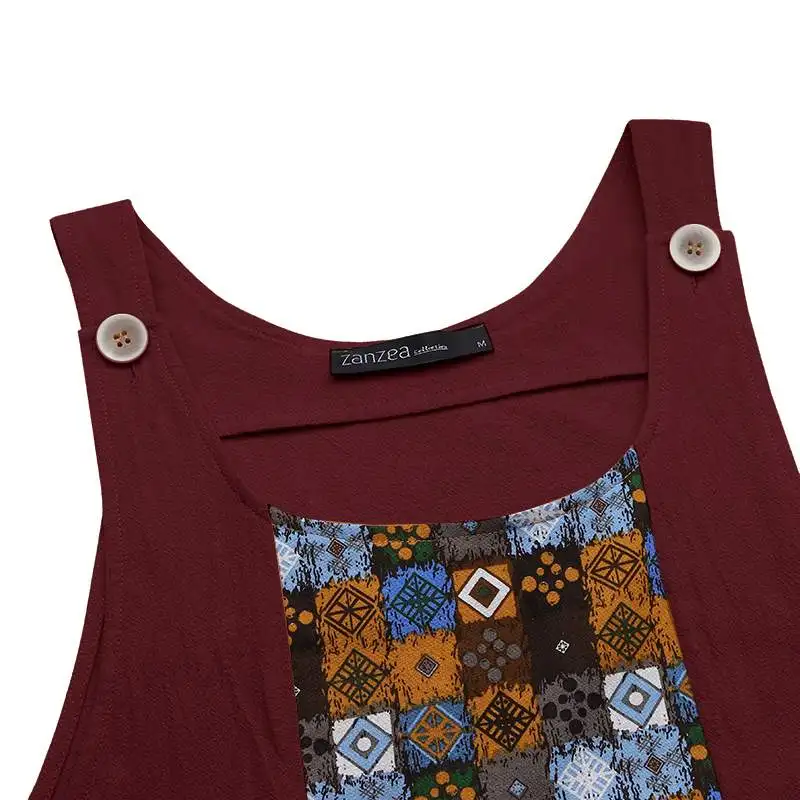 Women's Patchwork Jumpsuits ZANZEA 2021 Kaftan Floral Overalls Casual Suspender Playsuits Female Summer Rompers Oversized Pants
Women's Patchwork Jumpsuits ZANZEA 2021 Kaftan Floral Overalls Casual Suspender Playsuits Female Summer Rompers Oversized Pants