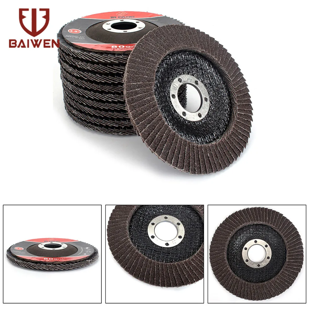 4.5 Inch Professional Flap Discs 115mm Sanding Discs 60/80/120/240# Grinding Wheels Blades For Angle Grinder Abrasive Tool
4.5 Inch Professional Flap Discs 115mm Sanding Discs 60/80/120/240# Grinding Wheels Blades For Angle Grinder Abrasive Tool