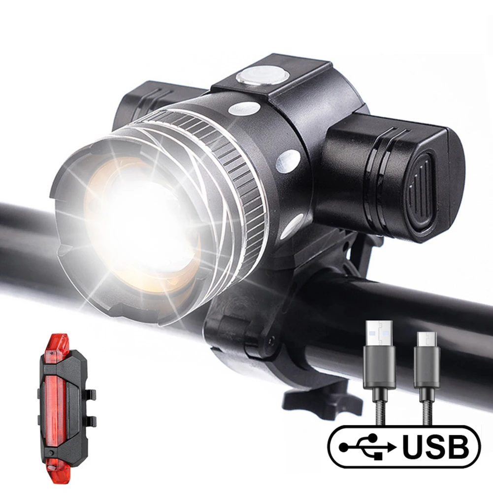 Bicycle Front Rear Lights Waterproof Zoomable T6 LED Headlamp Night Riding Safety Warning Lamp Cycling Accessories
Bicycle Front Rear Lights Waterproof Zoomable T6 LED Headlamp Night Riding Safety Warning Lamp Cycling Accessories