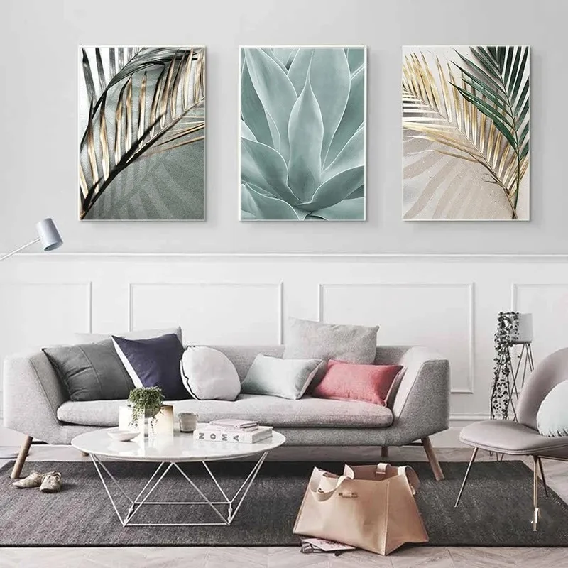 

Palm Leaves Plant Art Canvas Painting Aloe Botanical Posters and Prints Modular Wall Pictures for Living Room Home Decoration