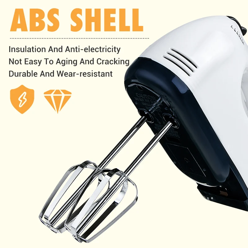 7 Speed Dough Hand Mixer Food-Blender Mini Multifunctional Handheld Food Processor Automatic Electric Kitchen Mixer Tool 300W
7 Speed Dough Hand Mixer Food-Blender Mini Multifunctional Handheld Food Processor Automatic Electric Kitchen Mixer Tool 300W
