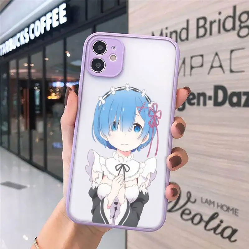 Japan anime Re Zero Rem Phone Case matte transparent For iphone 7 8 11 12 plus mini x xs xr pro max cover
Japan anime Re Zero Rem Phone Case matte transparent For iphone 7 8 11 12 plus mini x xs xr pro max cover