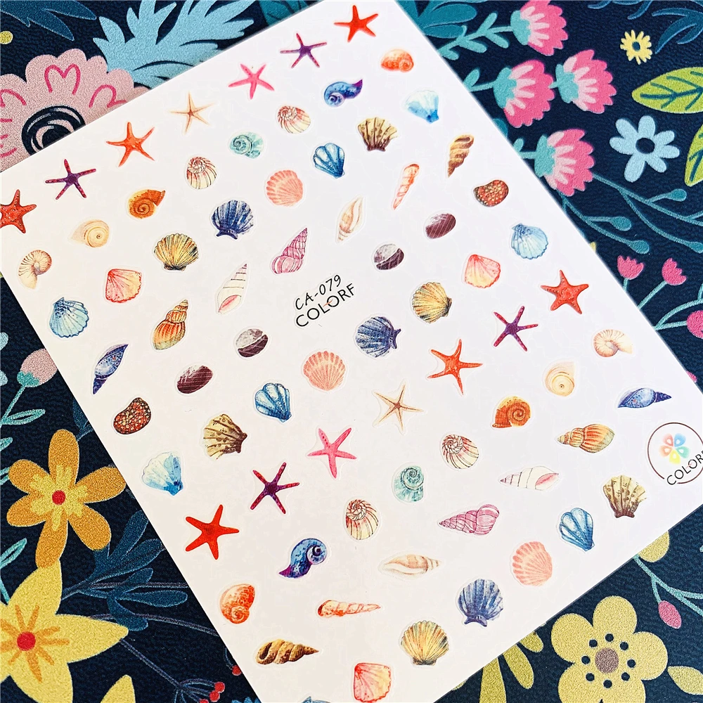 Newest CA sereis CA-079 shell 3d nail art sticker nail decal stamping export japan designs rhinestones decorations
Newest CA sereis CA-079 shell 3d nail art sticker nail decal stamping export japan designs rhinestones decorations