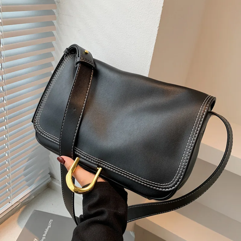 Simple texture bag female autumn/winter 2021 new fashion retro casual shoulder bag western style messenger bag
Simple texture bag female autumn/winter 2021 new fashion retro casual shoulder bag western style messenger bag