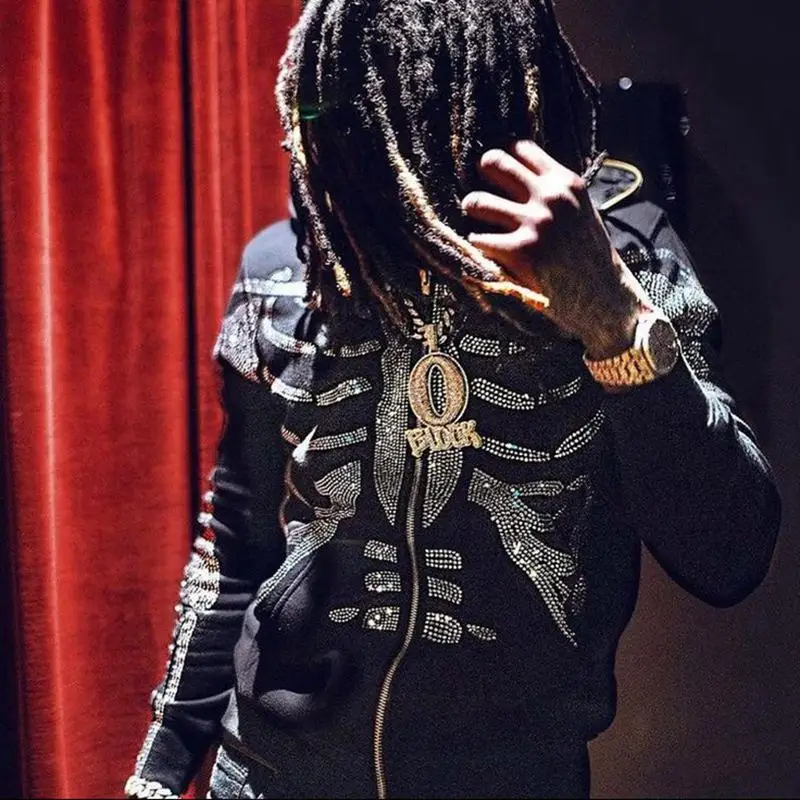 Zip Hoodie Rhinestone skeleton goth Sweatshirt Sport Coat Pullover Gothic Long Sleeve Oversized hoodie Y2k jacket Men's hoodies
Zip Hoodie Rhinestone skeleton goth Sweatshirt Sport Coat Pullover Gothic Long Sleeve Oversized hoodie Y2k jacket Men's hoodies