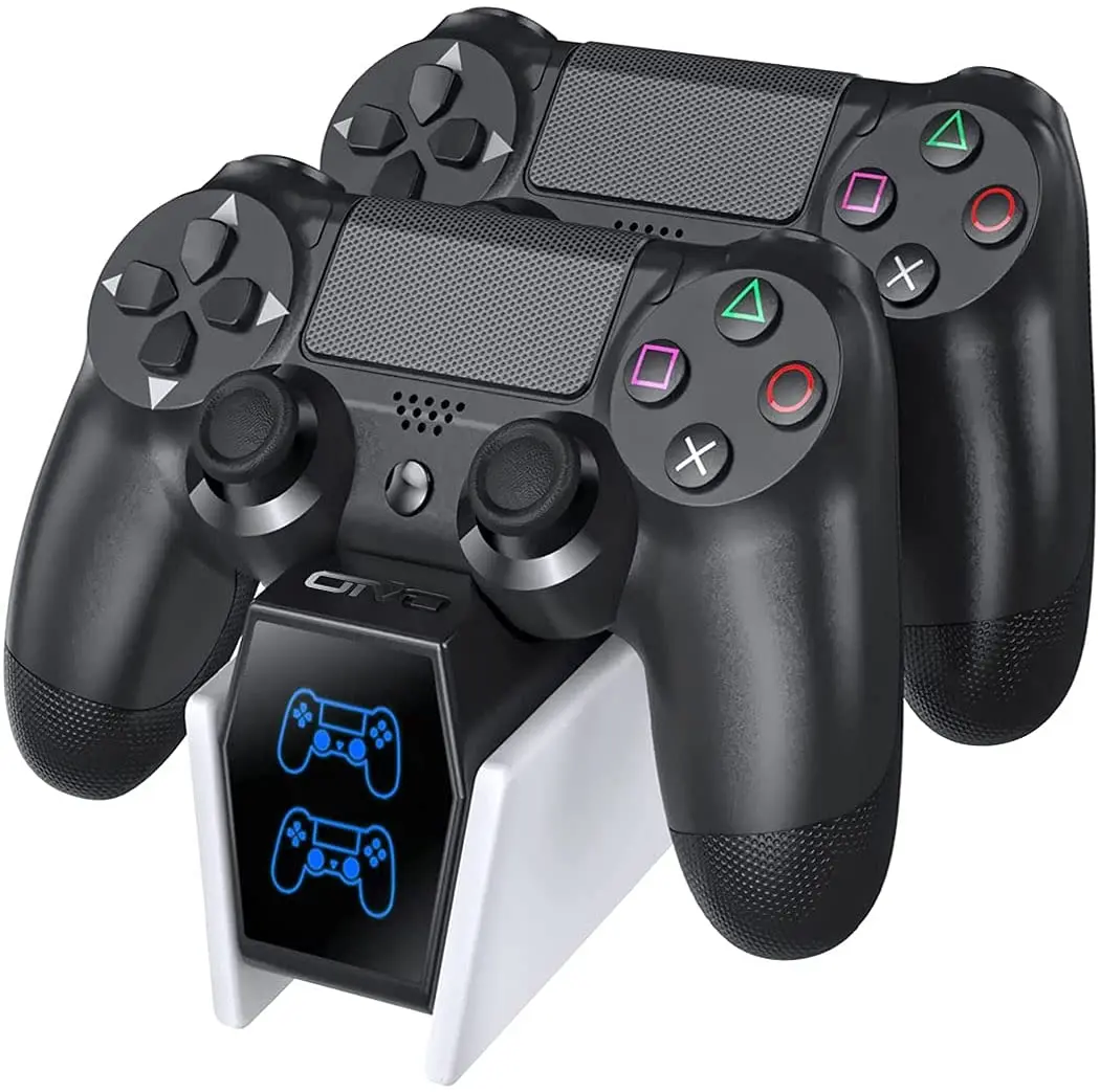 PS4 Controller Charger Station Dock,Playstation 4 Controller Charger Charging Station with USB-C Fast-Charging Port, OIVO PS4 
PS4 Controller Charger Station Dock,Playstation 4 Controller Charger Charging Station with USB-C Fast-Charging Port, OIVO PS4