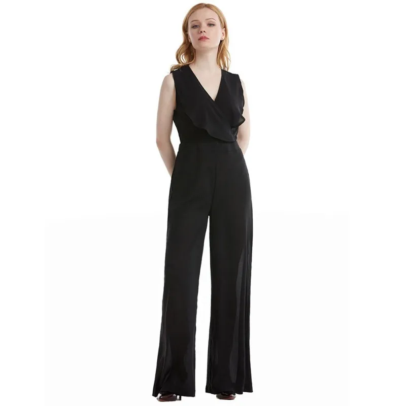 Women Wide Leg Playsuits Khaki Black Summer Office Lady Solid Color Casual Wild V Neck Jumpsuit Leisure Elegance Chic
Women Wide Leg Playsuits Khaki Black Summer Office Lady Solid Color Casual Wild V Neck Jumpsuit Leisure Elegance Chic