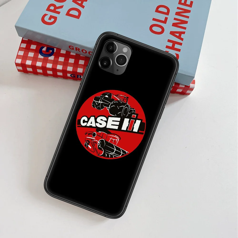 

CASE IH Tractor Car Phone Case For IPhone 4 4s 5 5S SE 5C 6 6S 7 8 Plus X XS XR 11 12 Mini Pro Max 2020 black Bumper Pretty