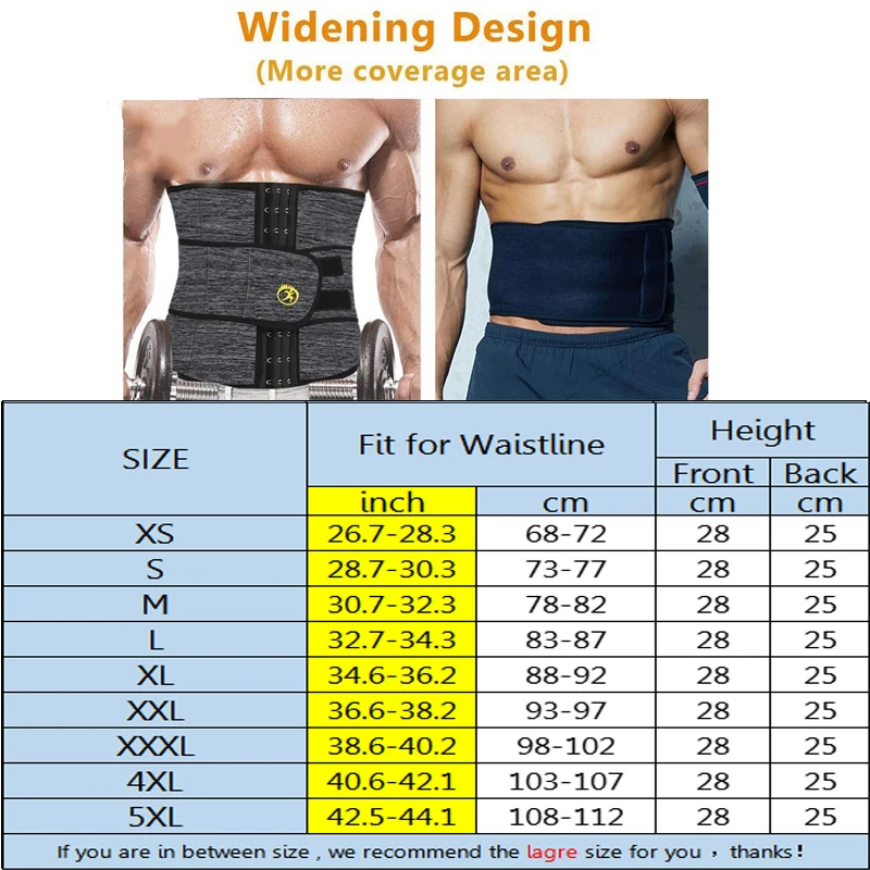 Mens Thermo Neoprene Body Shaper Waist Trainer Belts Slimming Corset Waist Support Sweat Underwear Strap Modeling Shapers
Mens Thermo Neoprene Body Shaper Waist Trainer Belts Slimming Corset Waist Support Sweat Underwear Strap Modeling Shapers