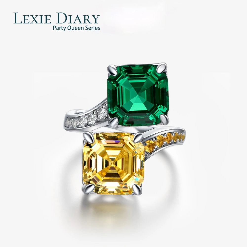 100% 925 Sterling Silver Created Moissanite Emerald Citrine Ring Anniversary Wedding Bands Fine Jewelry Rings For Women
100% 925 Sterling Silver Created Moissanite Emerald Citrine Ring Anniversary Wedding Bands Fine Jewelry Rings For Women