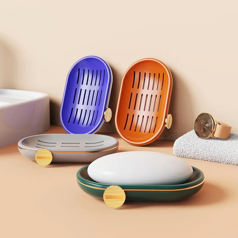 Soap Box To Put Soap Racks Household Wall-mounted Drain Free Perforation Creative Fashion Light Luxury Style Tray Artifact
Soap Box To Put Soap Racks Household Wall-mounted Drain Free Perforation Creative Fashion Light Luxury Style Tray Artifact