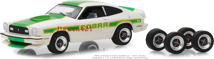 GreenLight 1:64 1978 Ford Mustang II Cobra игрушечные автомобили из белого сплава металлические