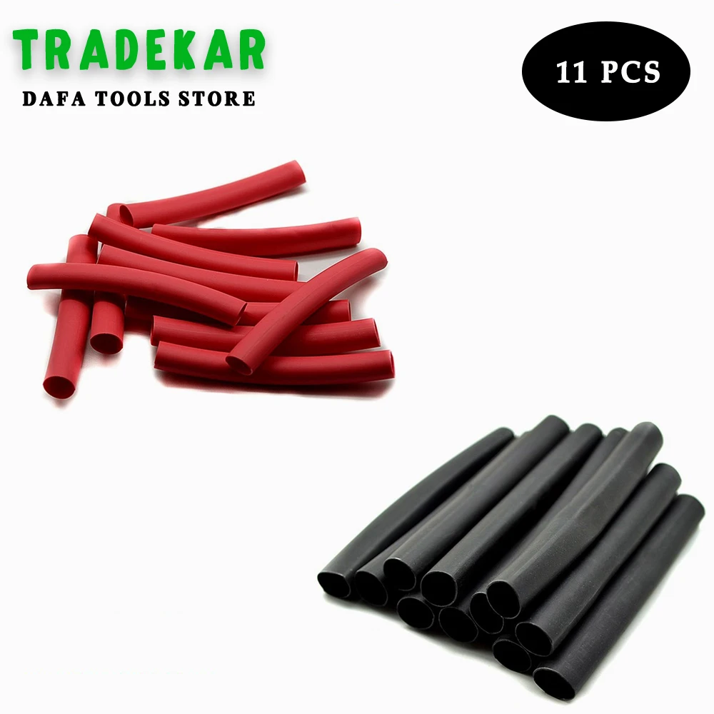 11pcs 89mm 3:1 Heat Shrink Ratio Cable Sleeve Dual Wall Tubing Heat Shrink Tube Adhesive Lined with Glue Wrap Wire Kit
11pcs 89mm 3:1 Heat Shrink Ratio Cable Sleeve Dual Wall Tubing Heat Shrink Tube Adhesive Lined with Glue Wrap Wire Kit