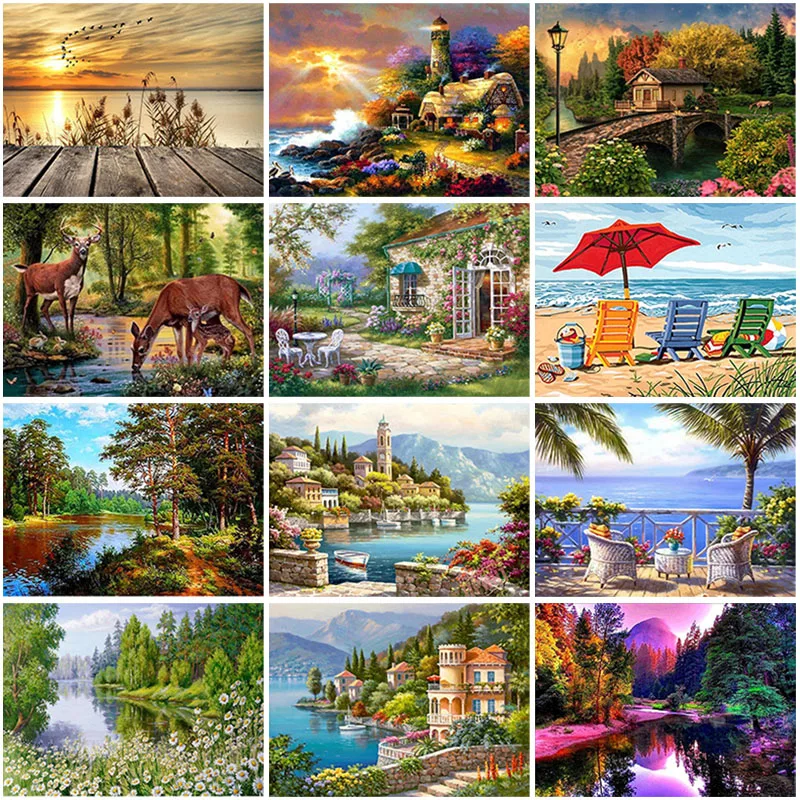 Natural Scenery DIY 5D Diamond Painting Full Round Resin Building Waterfall Diamond Embroidery Picture Rhinestone Home Decor
Natural Scenery DIY 5D Diamond Painting Full Round Resin Building Waterfall Diamond Embroidery Picture Rhinestone Home Decor