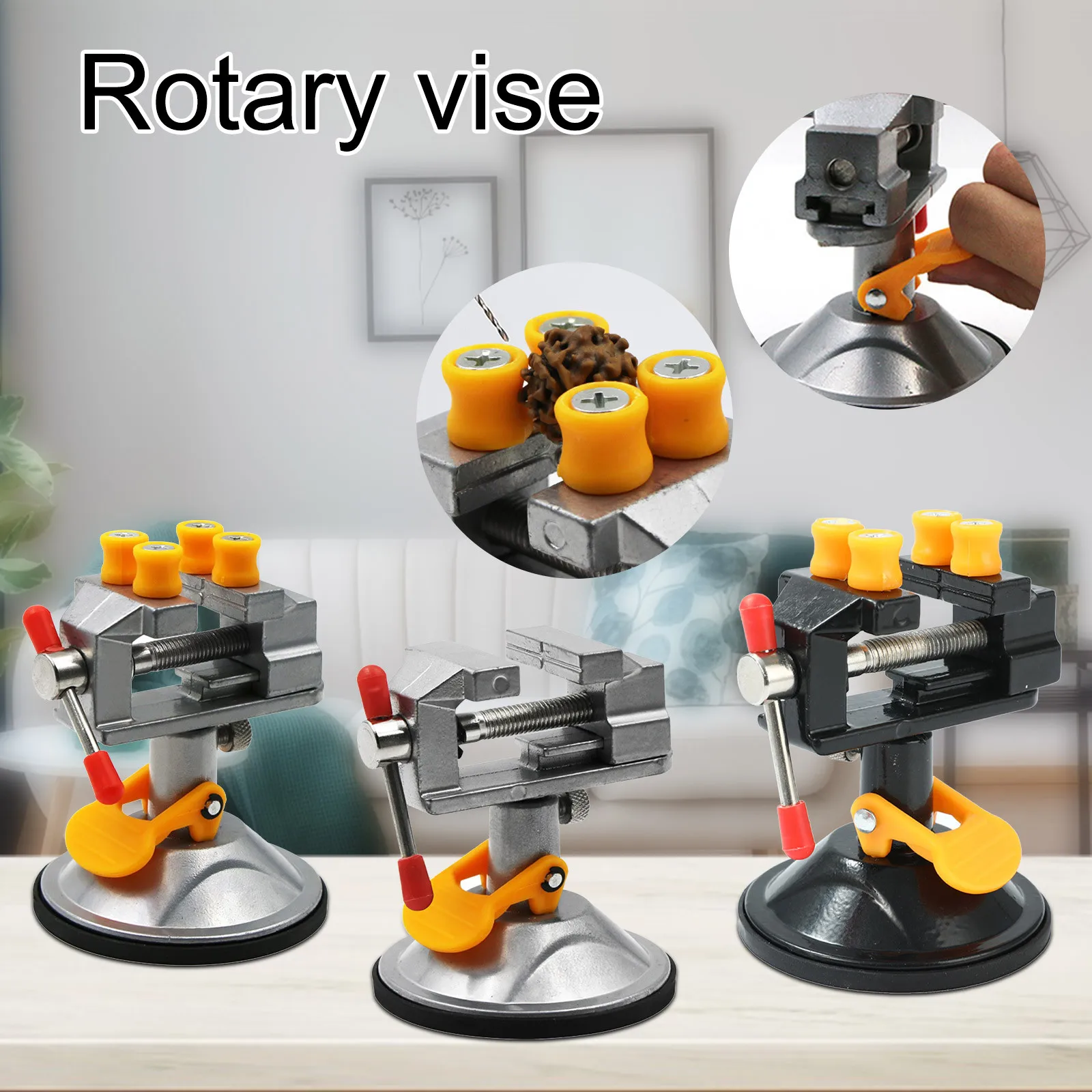 Adjustable Fixed Electric Small Table Bench Vise 360 ° Rotatable Grinder Rotary Hand Drill Suction Cup Fixed Frame Mini
Adjustable Fixed Electric Small Table Bench Vise 360 ° Rotatable Grinder Rotary Hand Drill Suction Cup Fixed Frame Mini