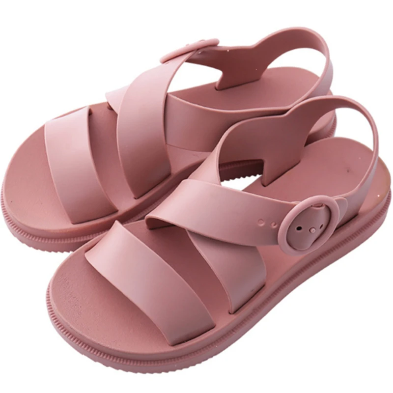 Women Shoes Open Toe Buckle Soft Jelly Sandals Female Casual No Slip Flat Platform Beach Shoes 2020 Summer
Women Shoes Open Toe Buckle Soft Jelly Sandals Female Casual No Slip Flat Platform Beach Shoes 2020 Summer