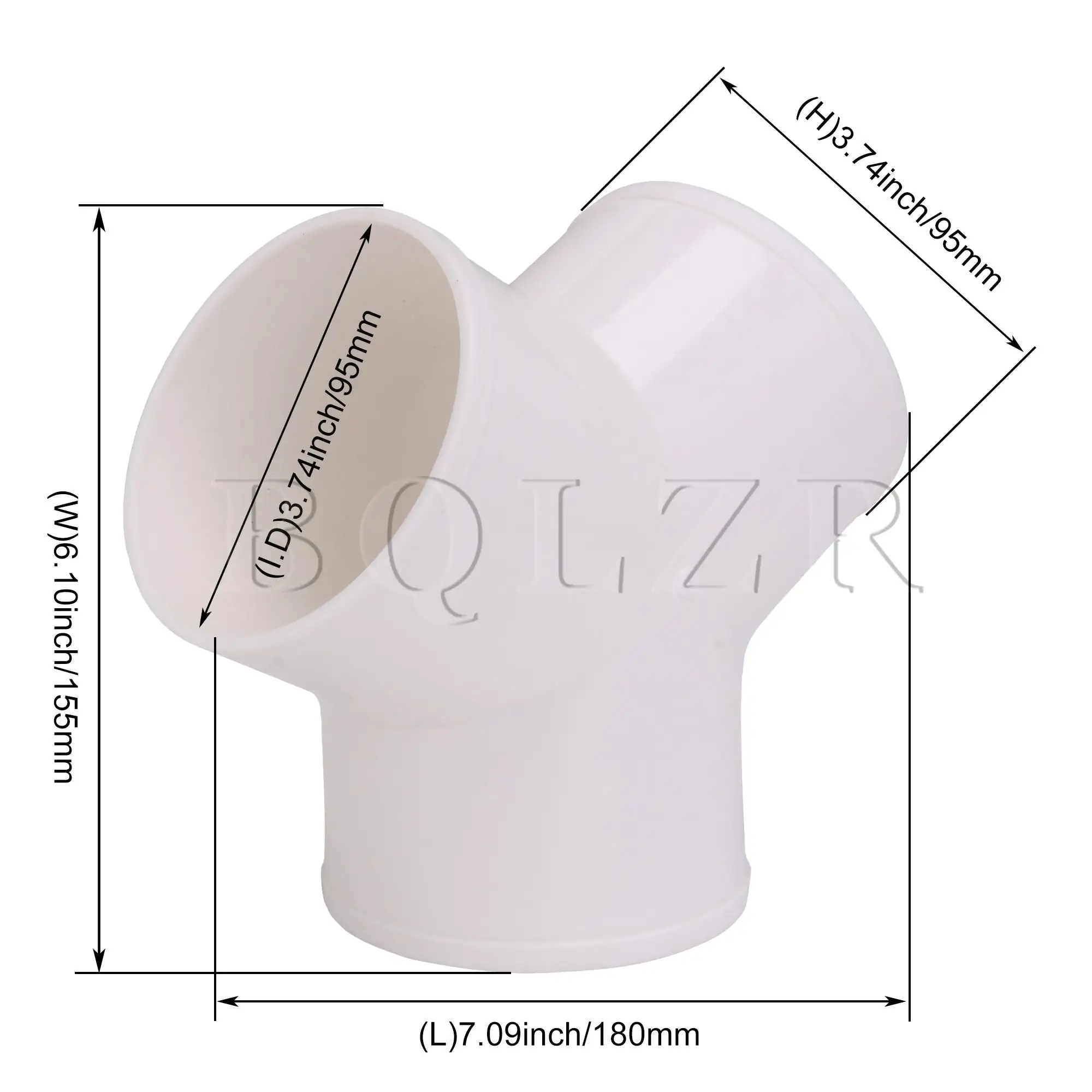 BQLZR Plastic 3 Way Duct Connector Replacement Part for 100mm Exhaust Fan Hose
BQLZR Plastic 3 Way Duct Connector Replacement Part for 100mm Exhaust Fan Hose