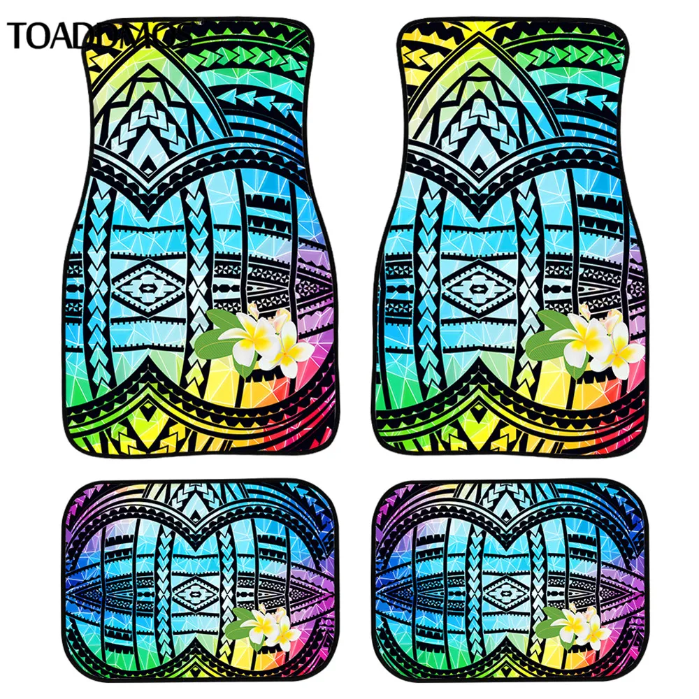 TOADDMOS Vehicle Accessories Poly Tribal Plumeria Flower Design Fashion Car Floor Mats for Front and Rear Anti-Slip All Weather 
TOADDMOS Vehicle Accessories Poly Tribal Plumeria Flower Design Fashion Car Floor Mats for Front and Rear Anti-Slip All Weather
