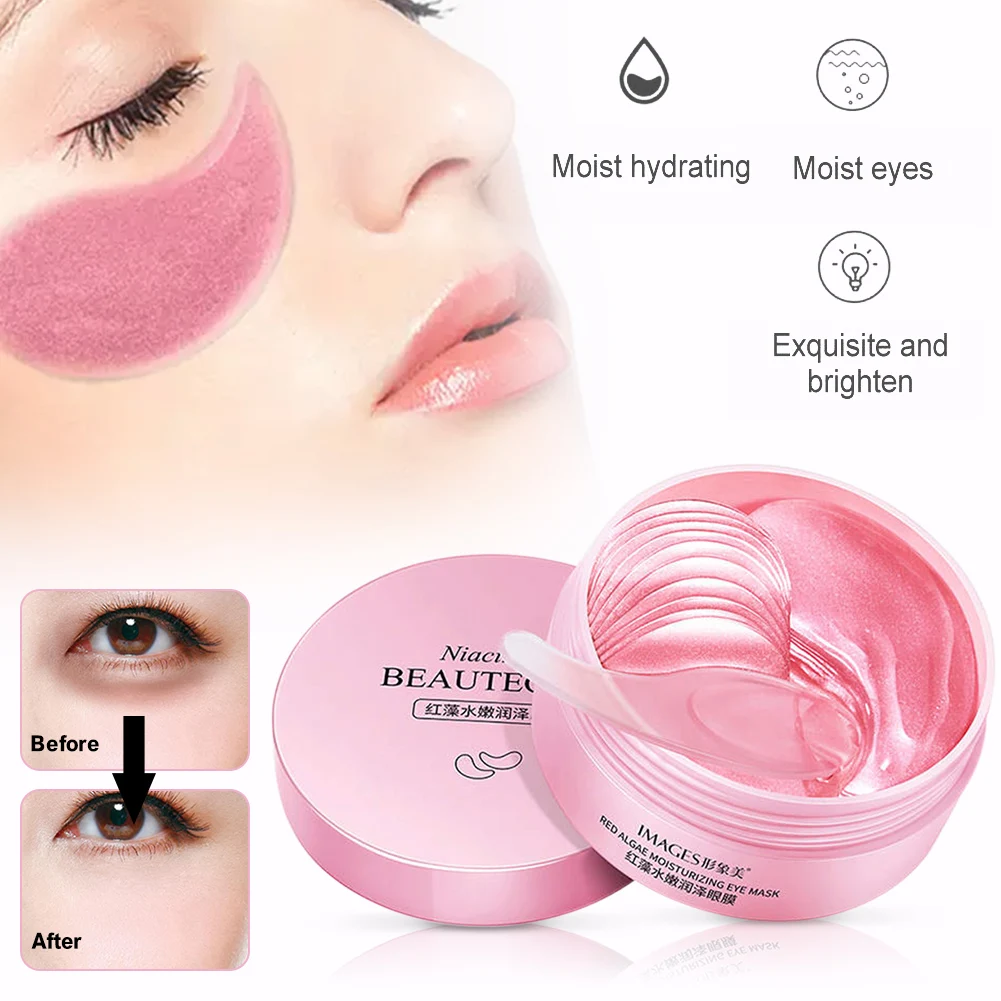 60Pic Hydrogel Eye Patches With Hyaluronic Acid Red Seaweed Algae Moisturizing Eye Mask Anti Wrinkle Eye Bags Makeup Maintenance
60Pic Hydrogel Eye Patches With Hyaluronic Acid Red Seaweed Algae Moisturizing Eye Mask Anti Wrinkle Eye Bags Makeup Maintenance