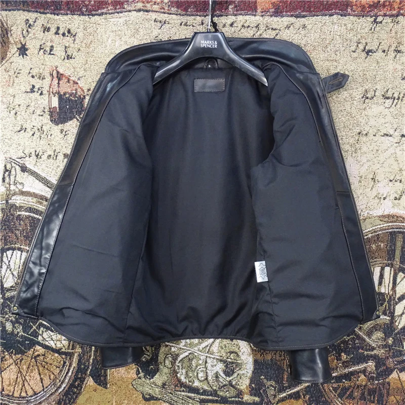 Мужская кожаная куртка, коричневая Повседневная приталенная куртка из натуральной воловьей кожи, большие размеры 4XL, весна 2021
Мужская кожаная куртка, коричневая Повседневная приталенная куртка из натуральной воловьей кожи, большие размеры 4XL, весна 2021