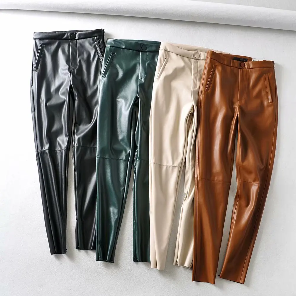 Women's Fashion Skinny Faux Leather Tight Leggings Leather Pants PU Elastic Waist Pencil Pants
Women's Fashion Skinny Faux Leather Tight Leggings Leather Pants PU Elastic Waist Pencil Pants
