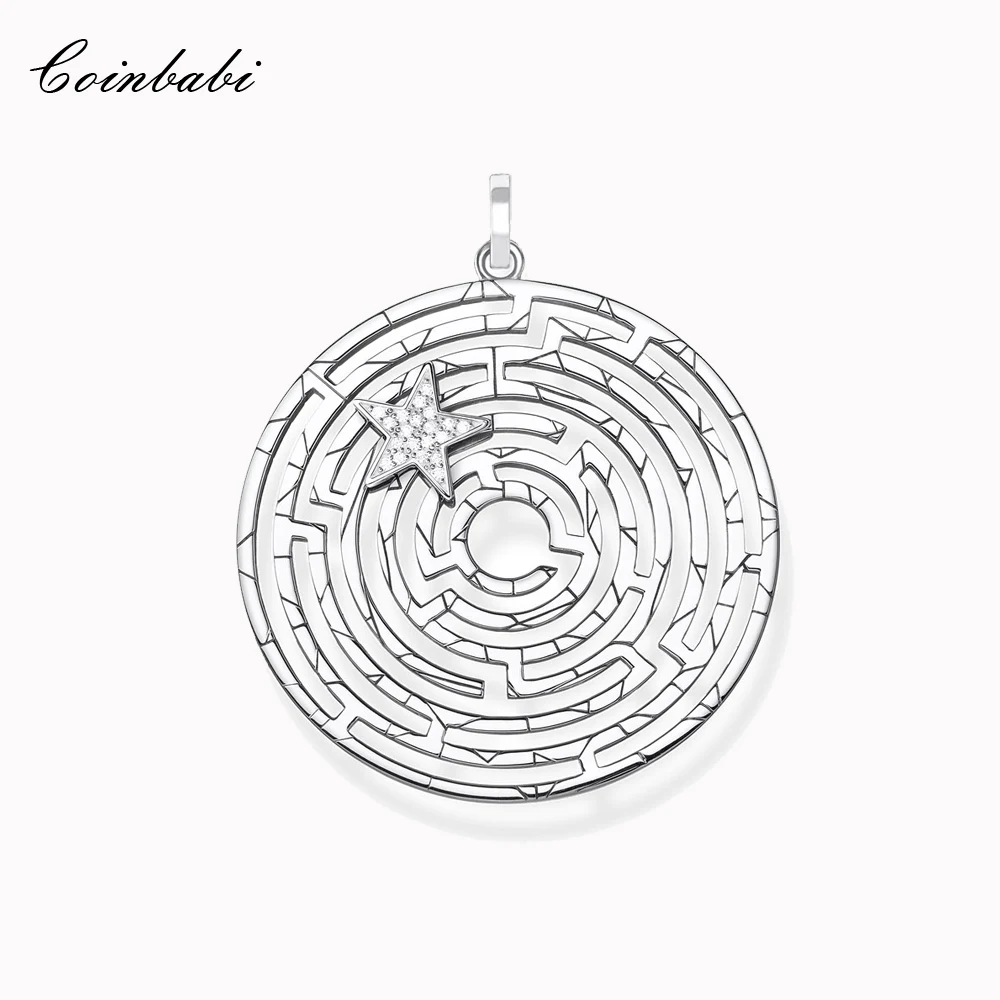 Pendant Labyrinth With Movable Star 925 Sterling Silver Fit Necklace,2021 Brand New Fine Trendy Jewelry Accessories Magic Maze
Pendant Labyrinth With Movable Star 925 Sterling Silver Fit Necklace,2021 Brand New Fine Trendy Jewelry Accessories Magic Maze