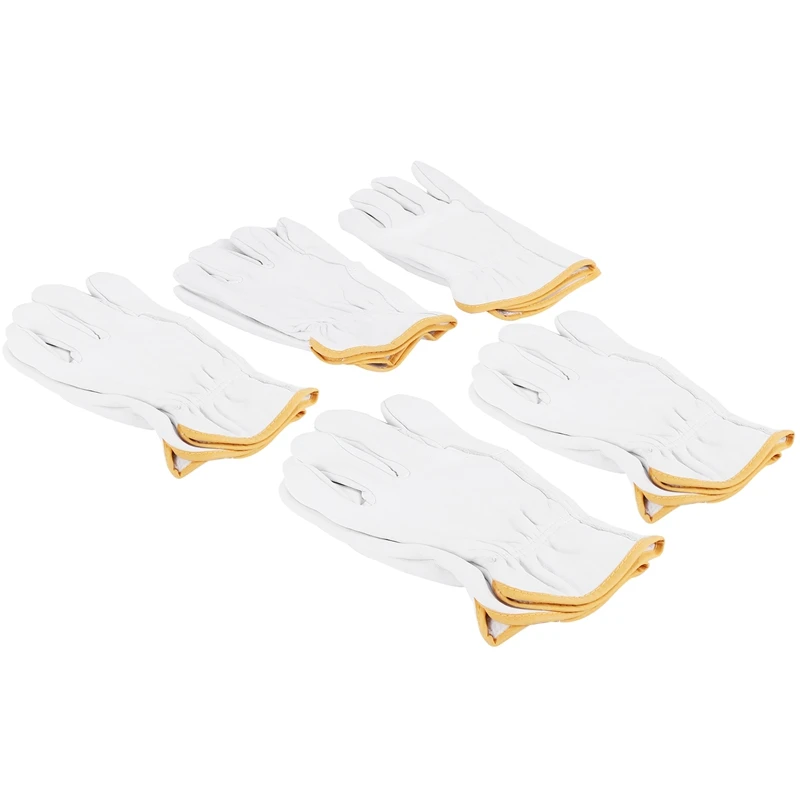 5Pairs Industrial Safety Gloves Sheepskin Leather Gloves for Rubbing Jewelry/Driving/Riding/Gardening/Farm 12X25CM
5Pairs Industrial Safety Gloves Sheepskin Leather Gloves for Rubbing Jewelry/Driving/Riding/Gardening/Farm 12X25CM