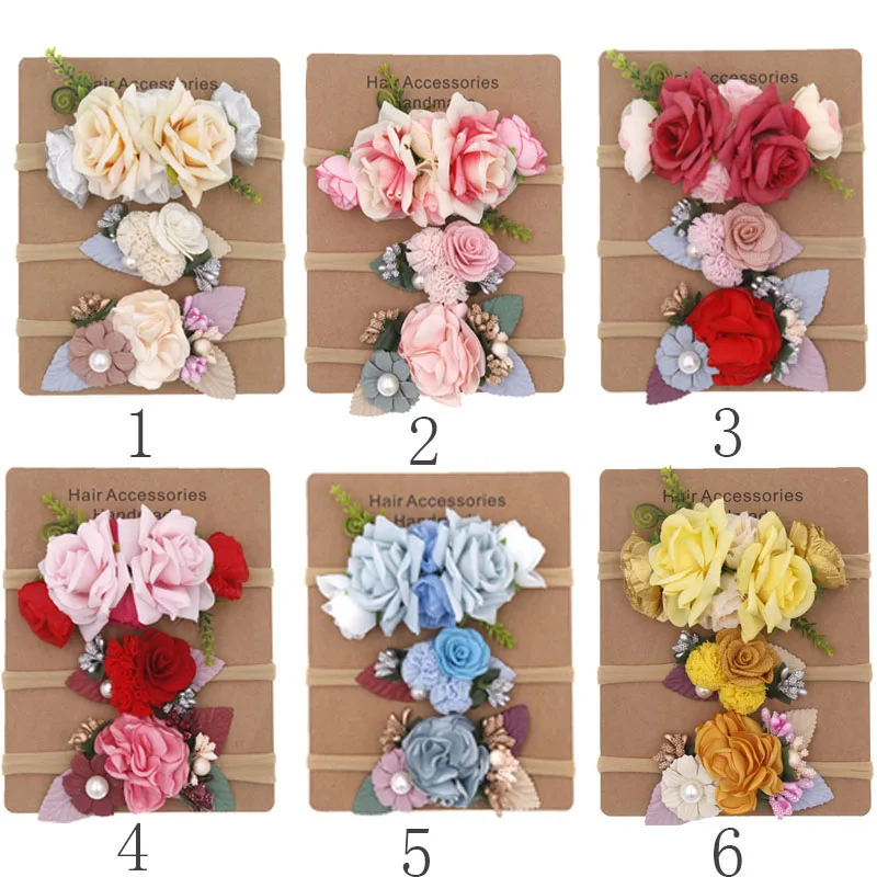 3 Pcs/Set Flower Headband Nylon Hair Bands for Girls Kids Floral Headwear Newborn Party Bebe Children Hair Fashion Accessories
3 Pcs/Set Flower Headband Nylon Hair Bands for Girls Kids Floral Headwear Newborn Party Bebe Children Hair Fashion Accessories