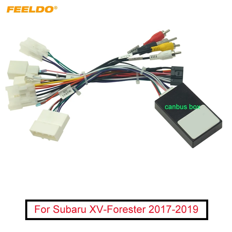 Автомобильный аудиоадаптер FEELDO 16PIN Android жгут проводов с can-шиной для Subaru XV/Crosstrek(2017