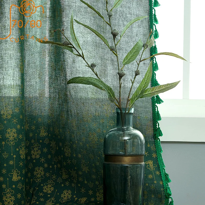 Christmas Bronzing Cotton and Linen blackout Curtains for Living Room Bedroom Bay Window Kitchen Curtain Dining Room
Christmas Bronzing Cotton and Linen blackout Curtains for Living Room Bedroom Bay Window Kitchen Curtain Dining Room
