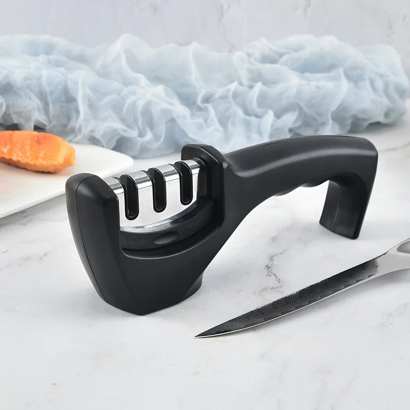 Multifunction Knife Sharpening Stone Modern and Simple Household Convenient Stainless Steel Sharpener Kitchen Tools
Multifunction Knife Sharpening Stone Modern and Simple Household Convenient Stainless Steel Sharpener Kitchen Tools