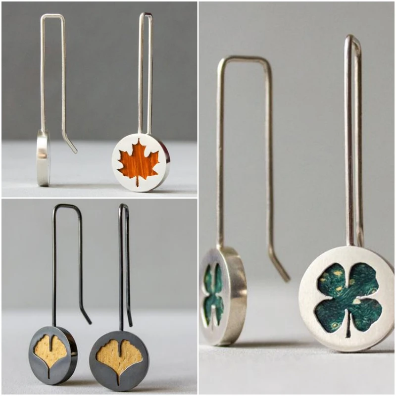 Retro fashion flower and Leaf Earrings feminine long simple Earrings Wedding Bridal Earrings
Retro fashion flower and Leaf Earrings feminine long simple Earrings Wedding Bridal Earrings