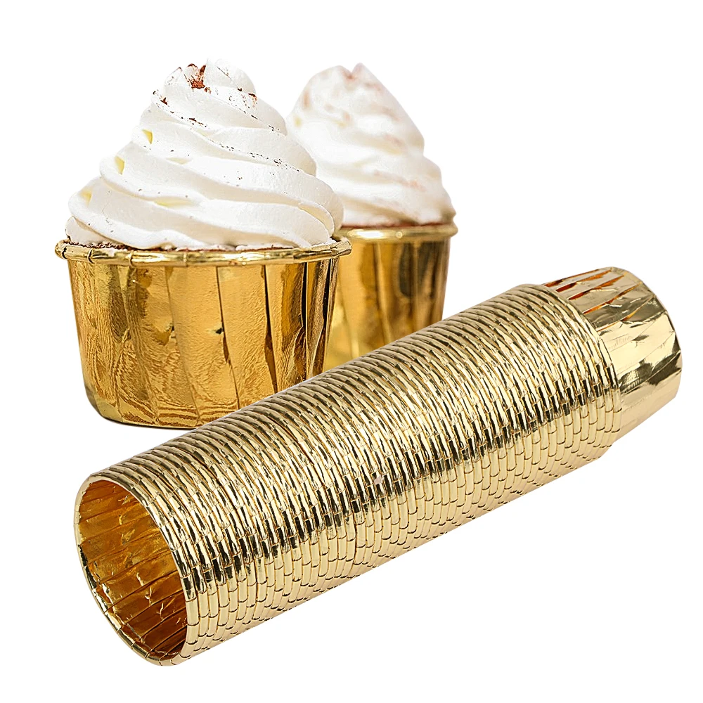 Paper Cupcake Wrappers 50pcs/set Golden Cake Tools Kitchen Accessories Cup Cake Decoration Party Supplies
Paper Cupcake Wrappers 50pcs/set Golden Cake Tools Kitchen Accessories Cup Cake Decoration Party Supplies