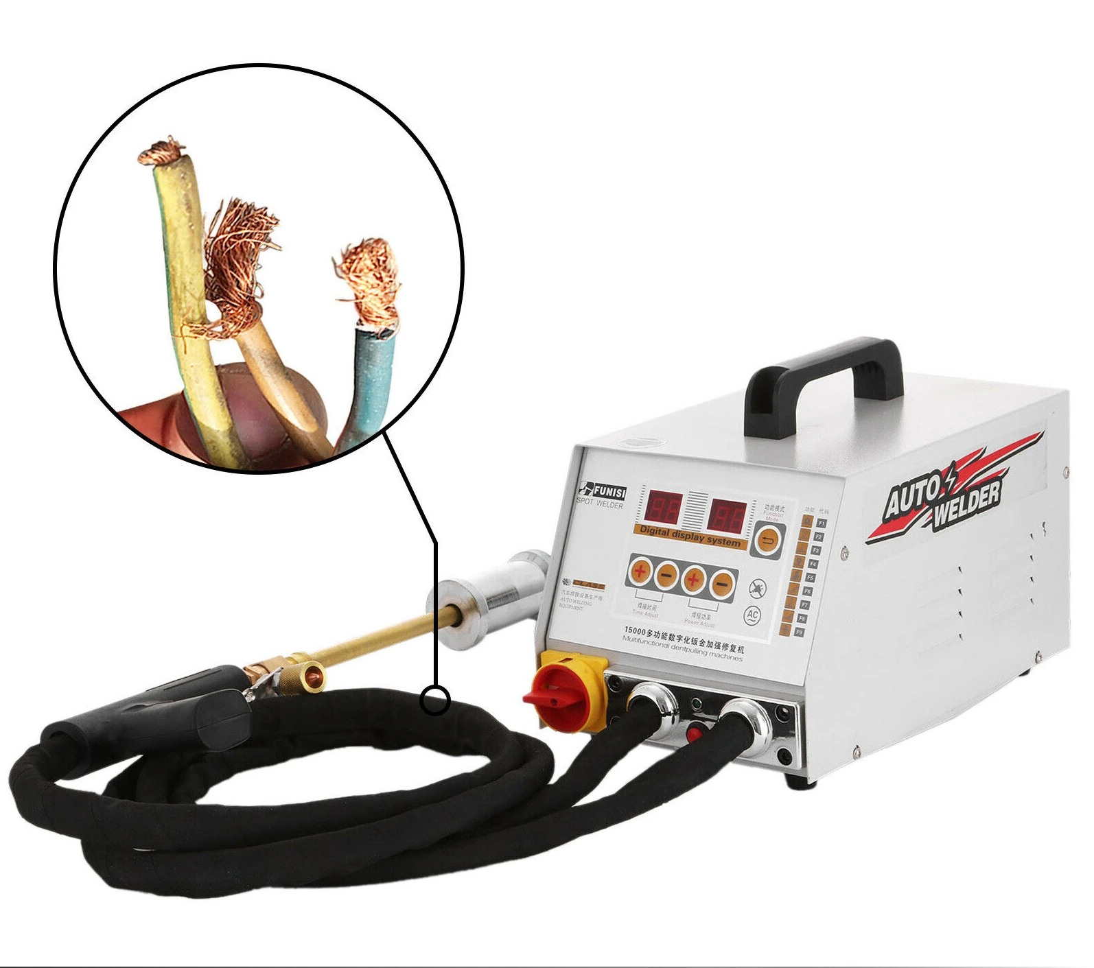 3500A Portable Welding Machine Car Repair Spot Welder 110V/220v Welding Machine For Car Dent Puller
3500A Portable Welding Machine Car Repair Spot Welder 110V/220v Welding Machine For Car Dent Puller