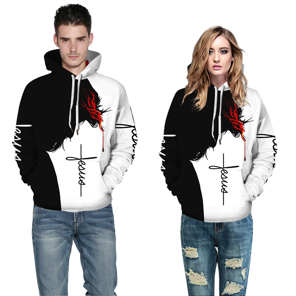 Dropshipping Hoodies Men/Women 3d Sweatshirts Print Jesus Letters Hooded Pullovers Tracksuit Tops YXQL9268
Dropshipping Hoodies Men/Women 3d Sweatshirts Print Jesus Letters Hooded Pullovers Tracksuit Tops YXQL9268