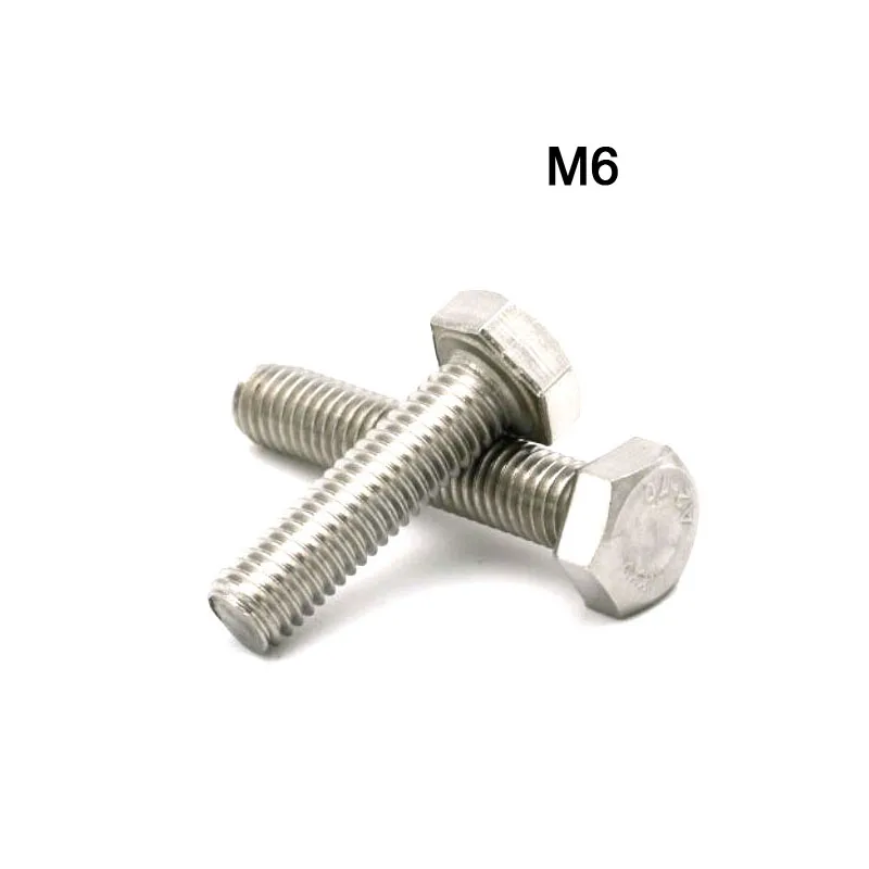 10Pcs M6 304 Stainless Steel Metric Thread DIN933 External Outside Hex Hexagon Head Cap Screw Bolt Electrical High Quality
10Pcs M6 304 Stainless Steel Metric Thread DIN933 External Outside Hex Hexagon Head Cap Screw Bolt Electrical High Quality