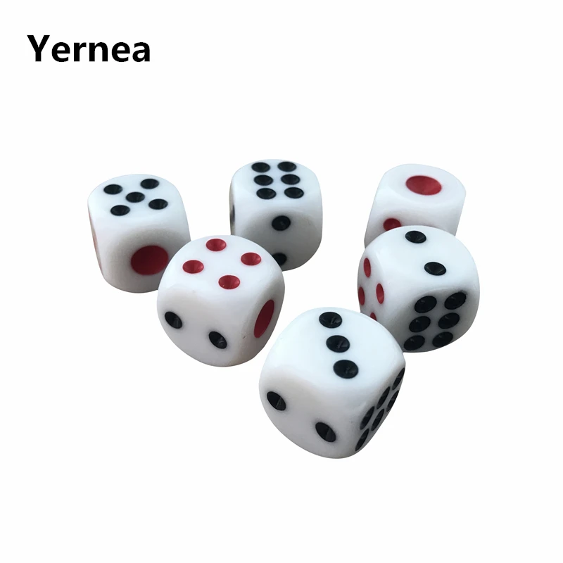 White Dice Nightclub Bars KTV Dedicated Wholesale 50/100/200 PCS High-quality 16mm Drinking Dice Red Black Dots Rounded Corner
White Dice Nightclub Bars KTV Dedicated Wholesale 50/100/200 PCS High-quality 16mm Drinking Dice Red Black Dots Rounded Corner