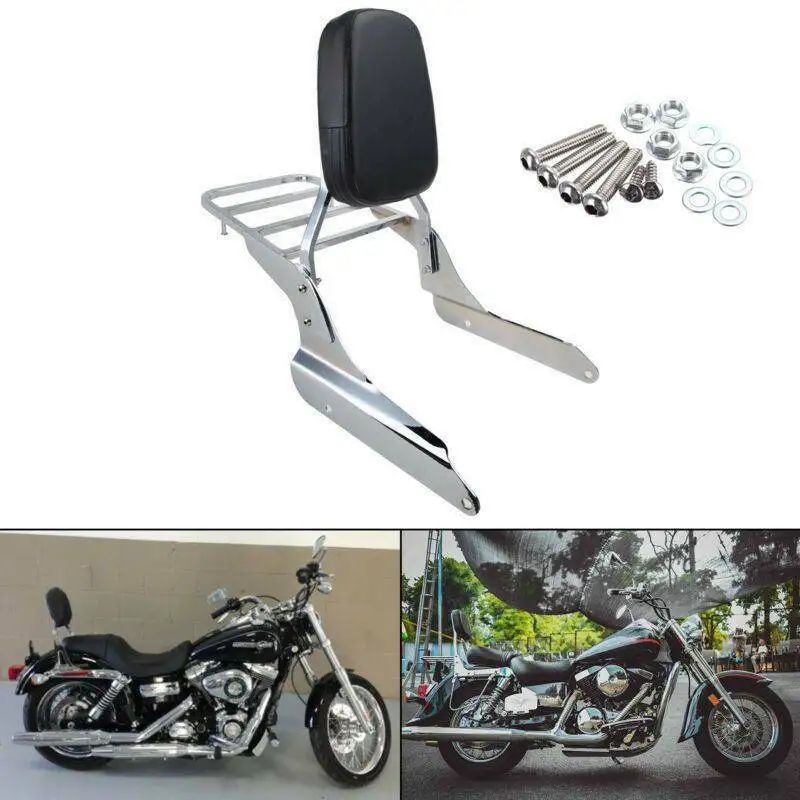 Motorcycle Chrome Luggage Rack Backrest Sissy Bar Pad Detachable For Honda Shadow VT600C VLX600 1997-2007 Motorbike Back Support
Motorcycle Chrome Luggage Rack Backrest Sissy Bar Pad Detachable For Honda Shadow VT600C VLX600 1997-2007 Motorbike Back Support