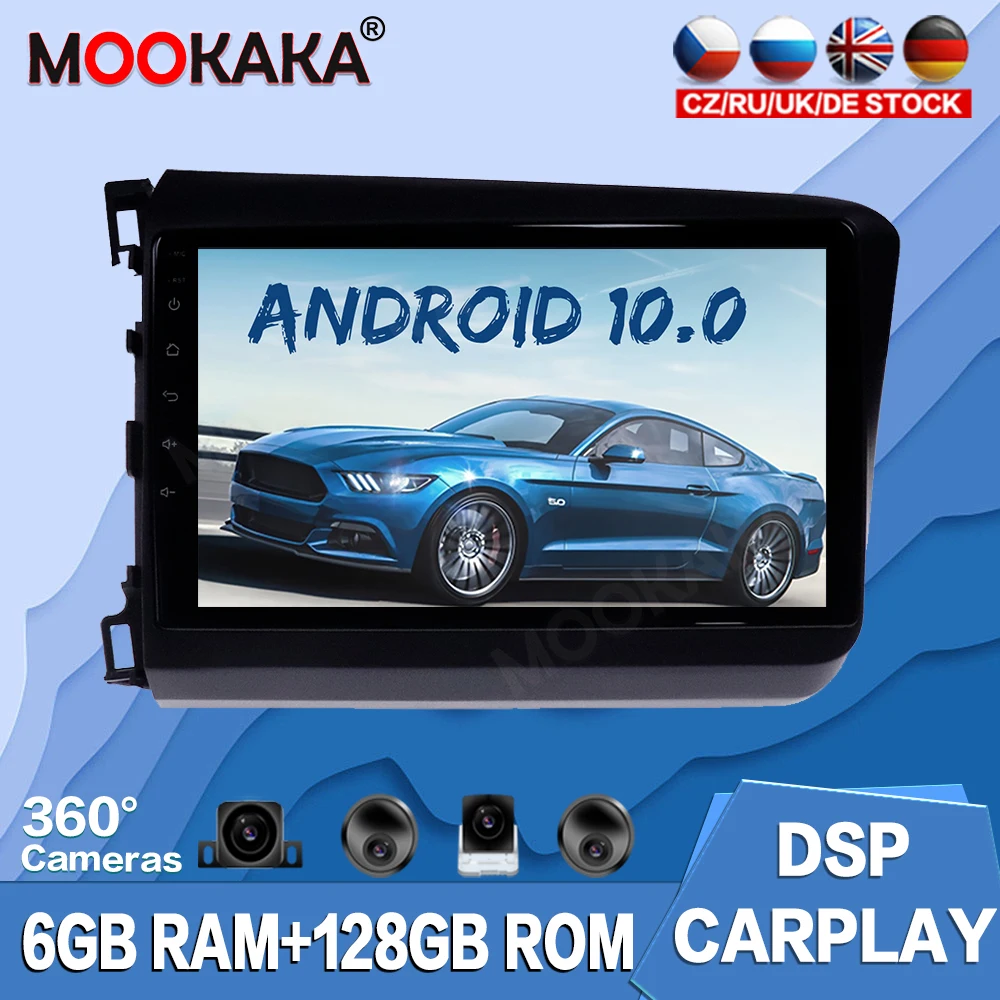 128GB Android 10.0 DSP Car Radio GPS Navigation For Honda Civic 2011-2015 Multimedia Player Auto Stereo Tape Recorder Head Unit
128GB Android 10.0 DSP Car Radio GPS Navigation For Honda Civic 2011-2015 Multimedia Player Auto Stereo Tape Recorder Head Unit
