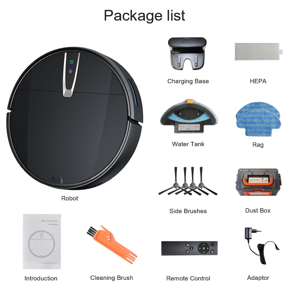 Latest 3200Pa Robot Vacuum Cleaner Powerful Suction for Carpet Automatic Recharge Large Dustbin Anti Collision Sweeping Robot
Latest 3200Pa Robot Vacuum Cleaner Powerful Suction for Carpet Automatic Recharge Large Dustbin Anti Collision Sweeping Robot