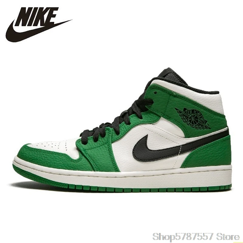 Новое поступление мужские баскетбольные кроссовки Nike Air Jordan 1 Mid Aj1 удобная