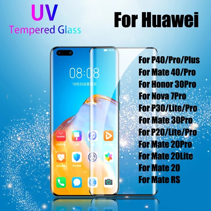 UGI UV Tempered Glass For Huawei P40 Pro Plus Screen Protector For Honor 30Pro Full Cover For Huawei P20 P30 Mate 20 30 Pro RS
UGI UV Tempered Glass For Huawei P40 Pro Plus Screen Protector For Honor 30Pro Full Cover For Huawei P20 P30 Mate 20 30 Pro RS