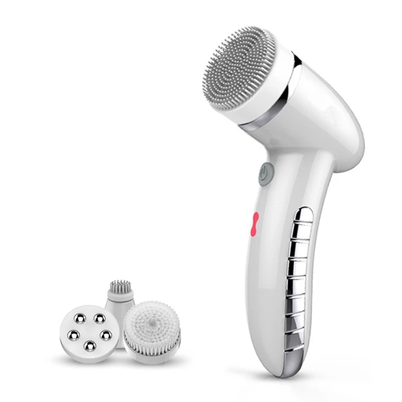 Electric Massage 4-in-1 Handhold Exfoliating Face Beauty Device Vibration Cleansing Skin Cleanser Instrument Appliances
Electric Massage 4-in-1 Handhold Exfoliating Face Beauty Device Vibration Cleansing Skin Cleanser Instrument Appliances